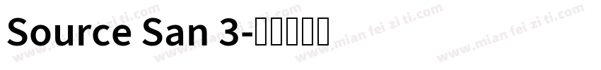 Source San 3字体转换